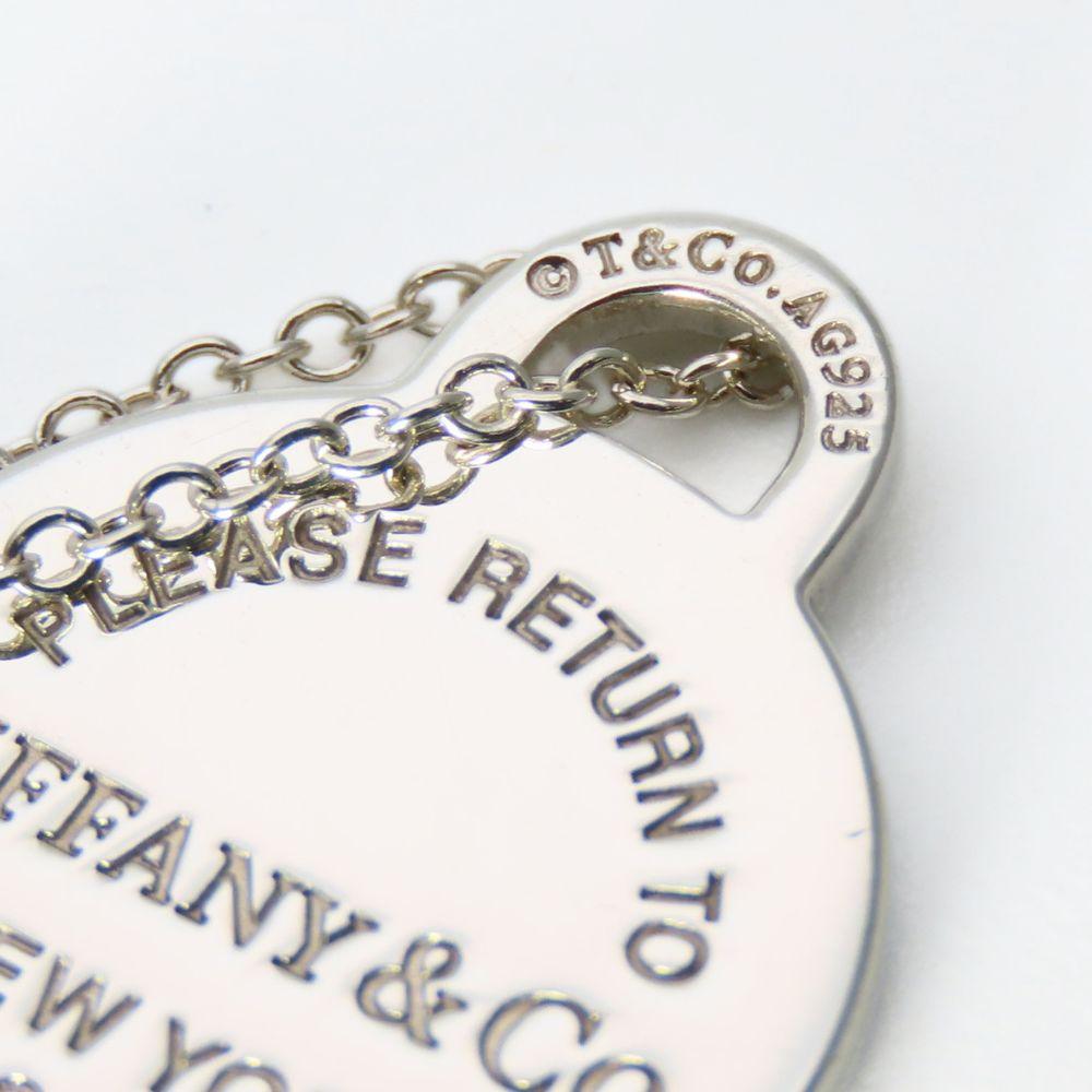 Used TIFFANY&Co. Necklace Return To Round Heart Silver925 4.0g Silver TIFFANY & Co. Blue Accessories