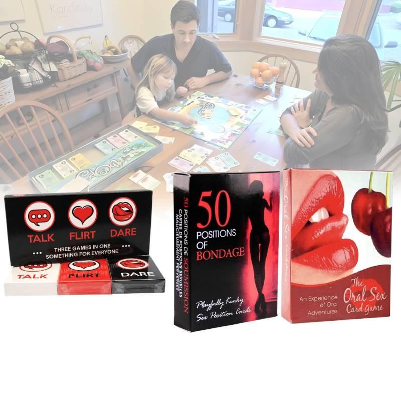 Jeu de Cartes Une Année de Sexe Édition Anglaise Idéal Pour les Couples Coquins dans la Chambre à Coucher
