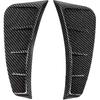 Car Fender Air Vent Trim Cover, Side Air Vent Trim, Pair Front Bumper Side Air Vent Trim Exterior Carbon Fiber Style Universal Decoration
