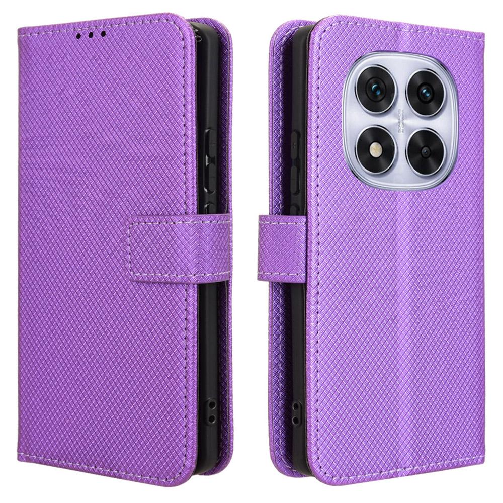 For Xiaomi Redmi Note 14 Pro+ 5G/Note 14 Pro 5G/Poco X7 5G Case PU Leather Diamond Texture Wallet Phone Cover