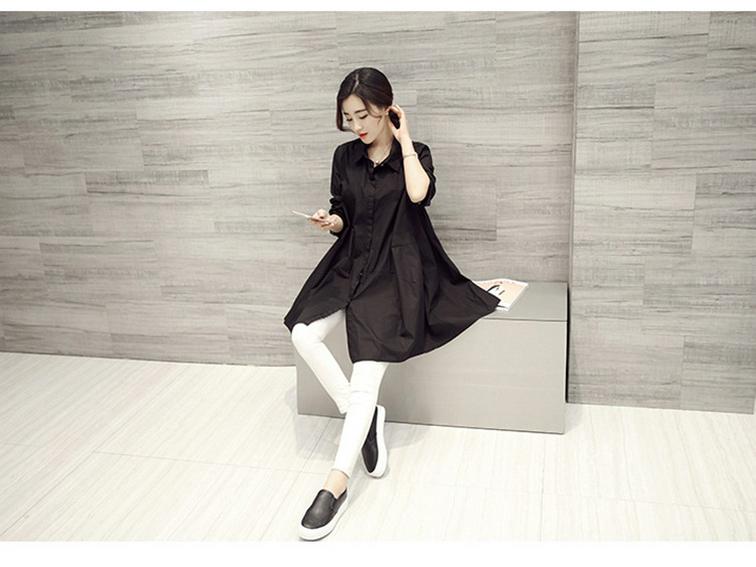 Women's 2025 Spring/Summer Loose-Fit Long Sleeve White Shirt: Trendy Korean Style, Versatile Oversized Design