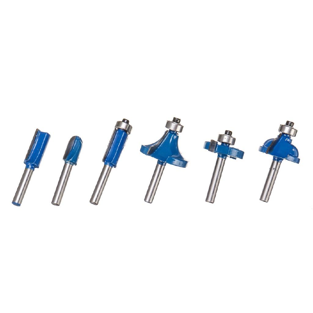 35PCS 1/4 Inch 6.35mm Shank Router Bit Set Trimming Machine Tool for Electric Trimmer Cutting Kit Wood Milling Cutter