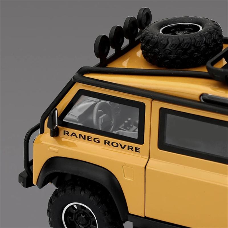 1/32 Land Range Rover Defender Van din aliaj de mașină de camping, model de jucărie din metal, vehicule de teren, model de mașină, lumină sonoră, cadouri pentru copii
