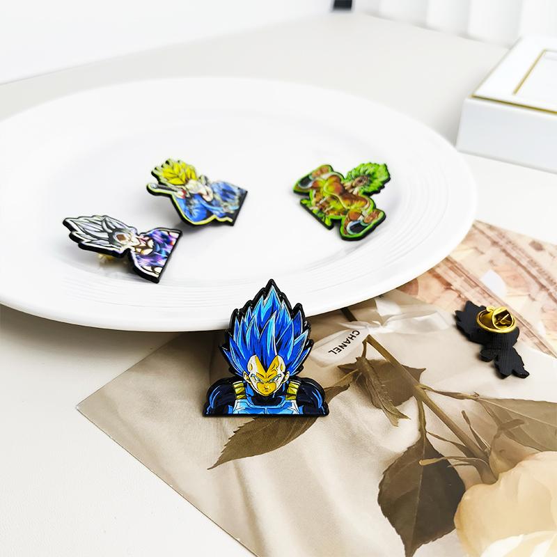 Dragon Ball Manga Pin Anime Lapel Pins Backpacks Cute Things Vegeta Goku Brooches Badges on Backpack Brooch for Clothes Jewelry