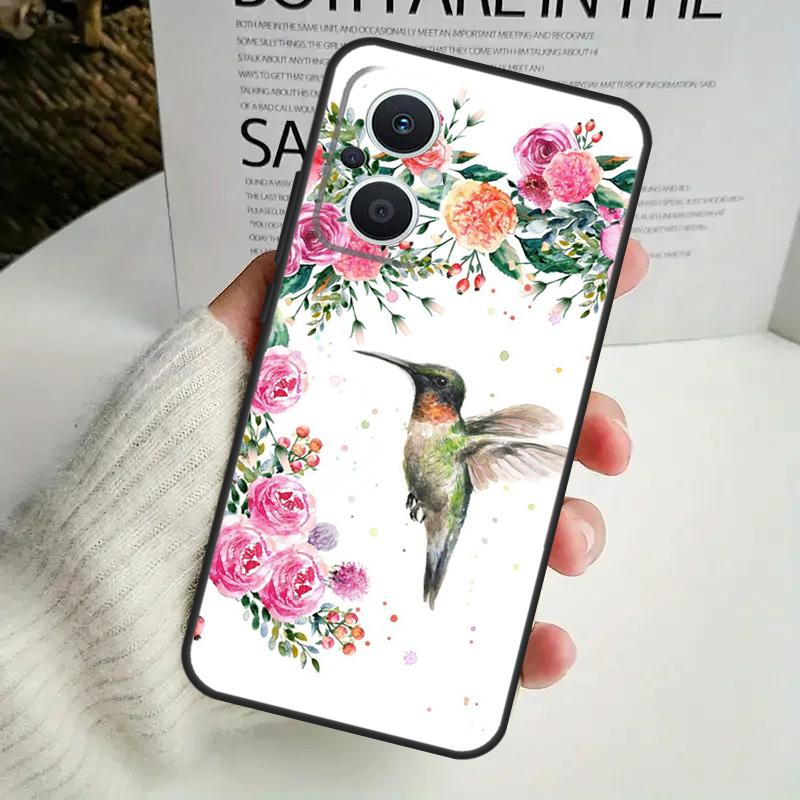 

Чехол для телефона с колибри для OPPO Reno 14F 12F 12 11 13 F 10 Pro 8T 7 8 Lite OPPO Find X9 X8 X6 X5 Pro OPPO Reno14 F