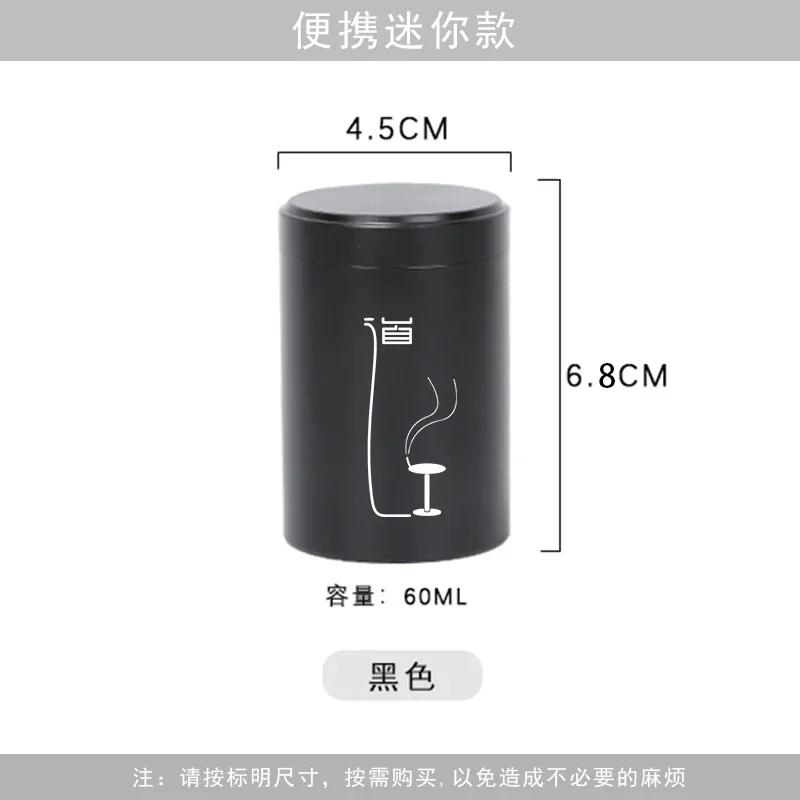 Aluminum alloy tea container portable white tea tin Portable seal  can travel Chinese style  tea Metal car box storage