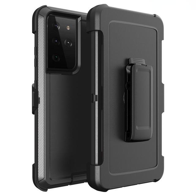 3 IN 1 Heavy Duty Armor Shockproof + Belt Clip Case For Samsung Galaxy S24 S22 S21 S20 S23 ULTRA S10 Note 20 Cover For Iphone 15 14 13 12 11 Pro Max