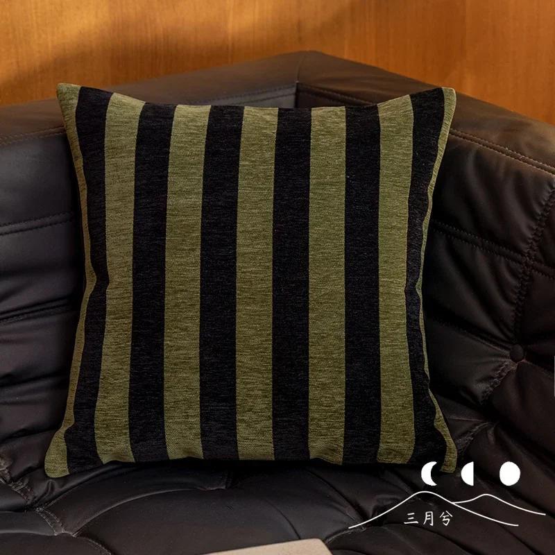 Light Luxury Sofa Pillow Cover New Chinese Modern Minimalist Model Room Decoration Pillow Backrest Headboard Cushion Cover