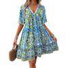 Spring 2026 Elegant Lace V-Neck Printed Dress