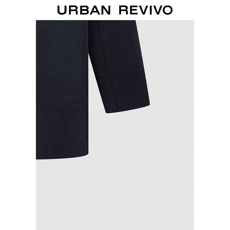 UR Women's Elegant Double-Breasted Lapel Winter Coat