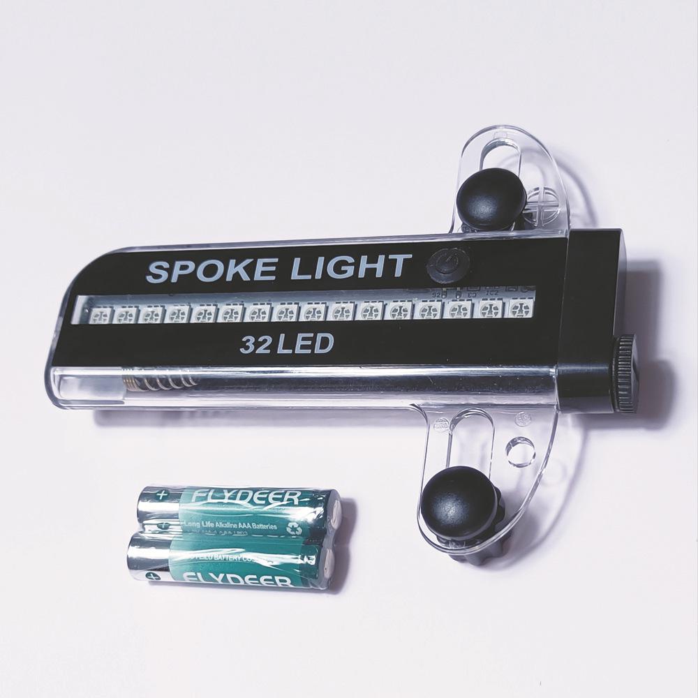 32-Licht Bunte Fahrradspeichen- & Rücklichter für Kinder-Nachtfahrten auf Mountainbikes oder Fixies