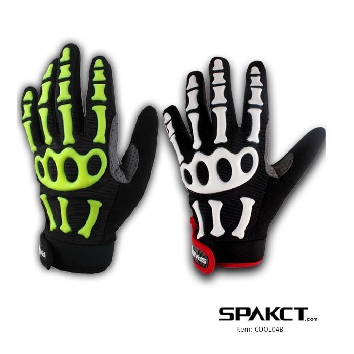 Spakct Gloves Cycling Gloves Autumn and Winter Men's and Women's Skull Bicycle Gloves Mountain Bike Bone Joint Gloves