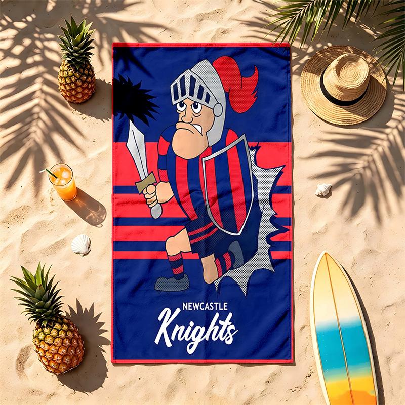 Newcastle Knights (14) Theme Beach Towel Sand Resistant Soft And Comfortable Suitable For The Pool Camping Yoga And Diving A Travel Essential