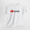 Koszulka YouTube Męska Damska Top – Unisex Bawełniana Koszulka dla Mężczyzn Kobiet lub Fanów Mediów