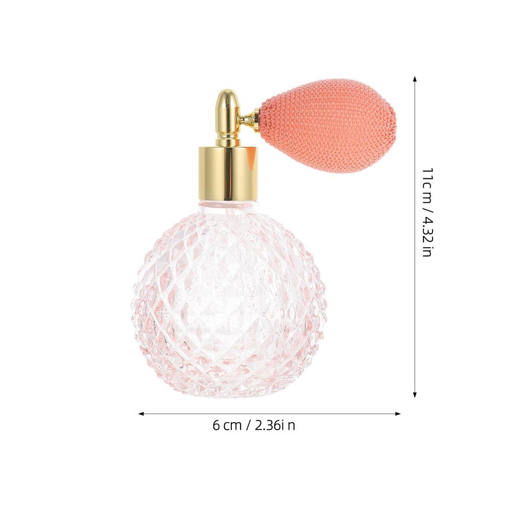 Empty Glass Gasbag Perfume Bottle Spray Travel Refillable Bottle for Perfume Samples Leak Proof Thickened Glass Portable Compact