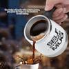 Portable Electric Stainless Steel Self Mixing Cup Magnetic Stirring Coffee Mug White
