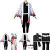 Utsökt Demon Slayer Kimetsu No Yaiba Kochou Shinobu Cosplay-kostym Morgonrockar för fester