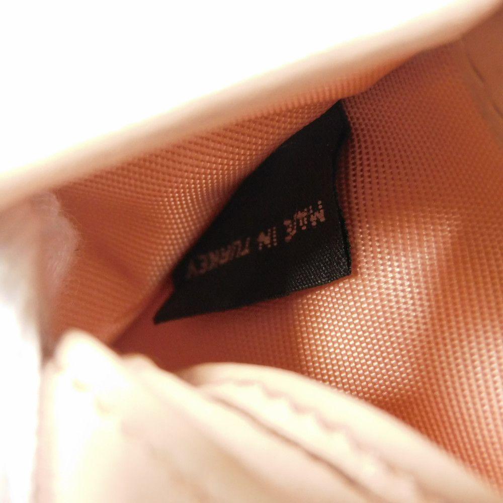 Used Matelasse Compact Wallet 12166 5MV204 2BSQ F0615 7941 with MIU Crystal Pearl Orchid from Japan AUTHENTIC