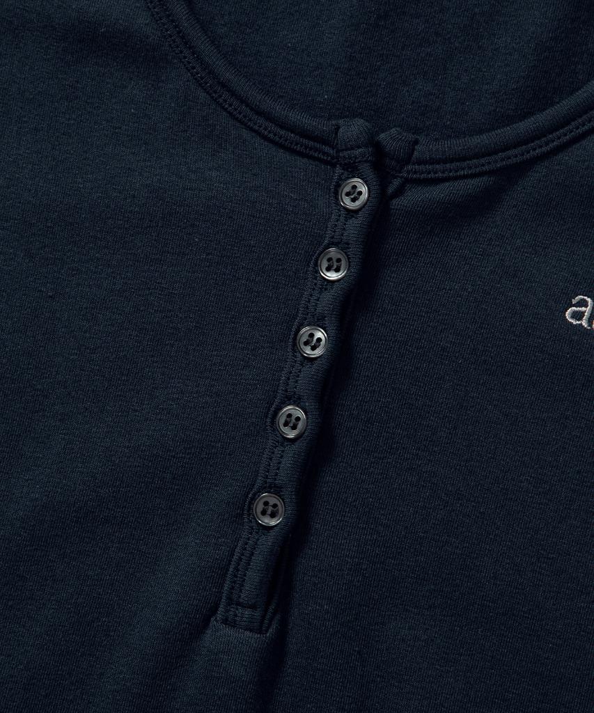Aejeuon Ever Button Tee / Navy
