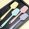 High Temp Resistant Silicone Spatula Cream Scoop Non-stick Kitchen Tool for Baking & Daily Cooking