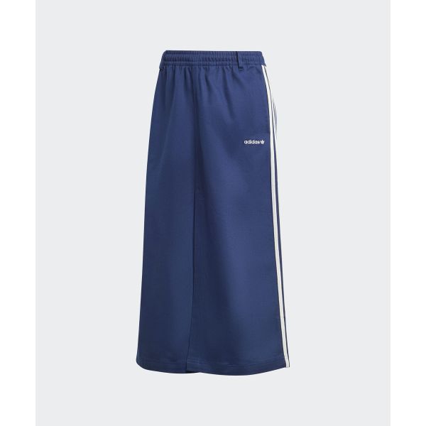 Adidas Originals Midi Cotton Twill Logo Pattern Mid-Rise Outdoor Casual Long Skirt Women Skirts Night-Indigo IX1039