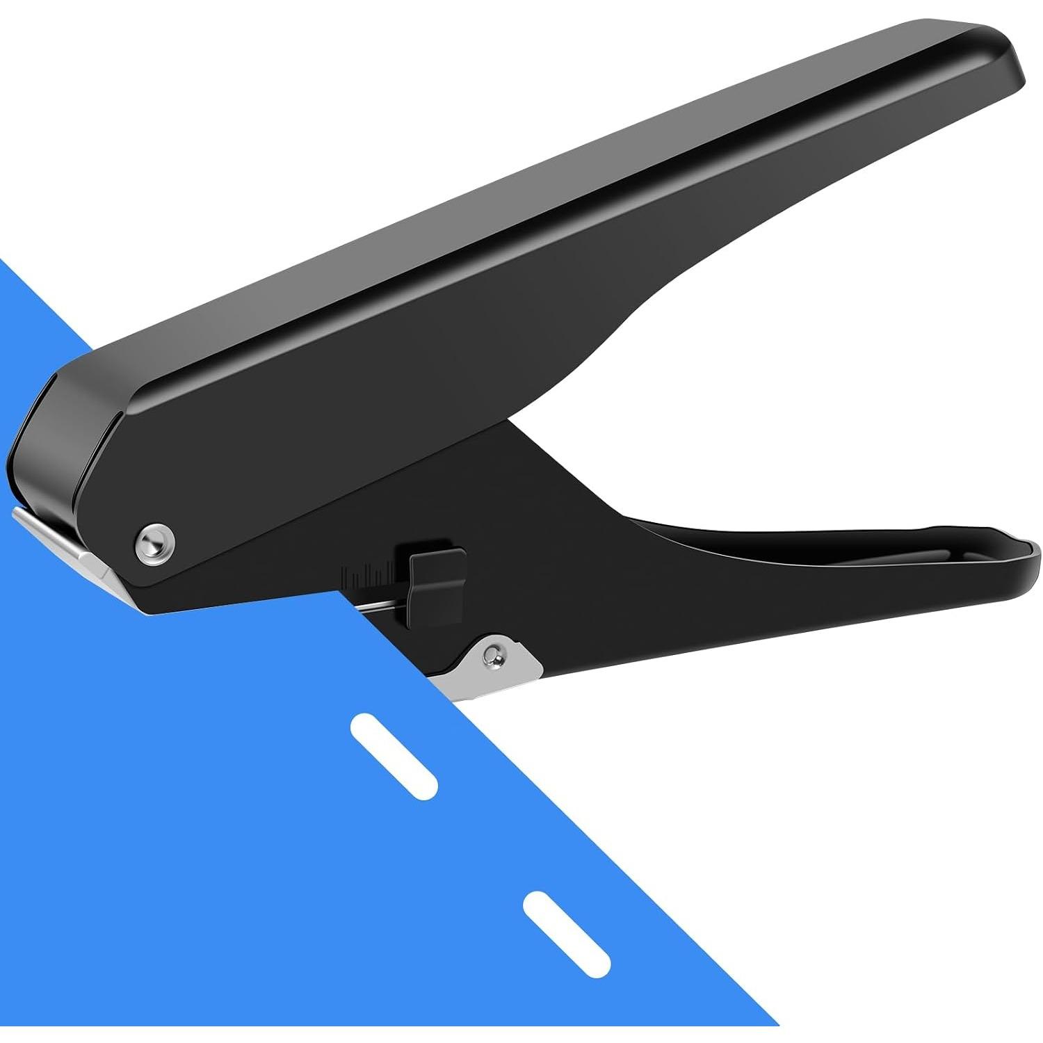Slot Hole Punch Multifunctional Oval Hole Punch Metal ID Card Hand Puncher Heavy-Duty Handheld Hole Puncher Precise Paper Single Hole Punching Tool