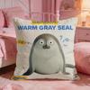 SSEALOOKs Cute Anime Cushion Cover Premium Comfort Reversible Pillow Cove Two In One Design For Any Room  Car Interior