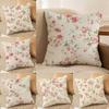 Fresh Flowers Elegant And Beautiful Simple Pillow Case Comfort Sofa Bed Silky elegant Invisible zipper Decorative cushion cover