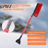 Durable Ice Scraper 2 in 1 Snow with Large Brush Head Extendable Sturdy ABS Portable Auto Shovel Soft Tips