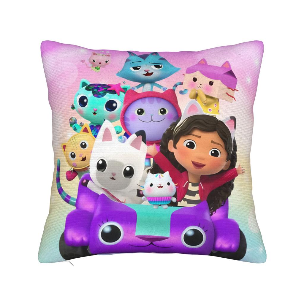Decorative Pillow Covers G-Gabbys Girl Dollhouse Merch Living Room  Throw Pillow Case Cover Square Multi Size