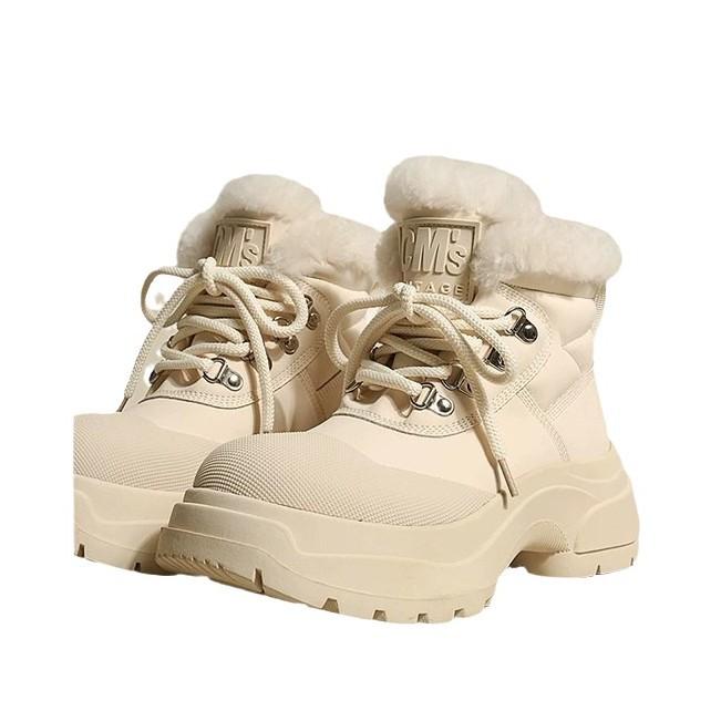 Snow boots women's 2025 new winter velvet thickened warm Northeast large cotton shoes thick-soled Martin boots women's tide