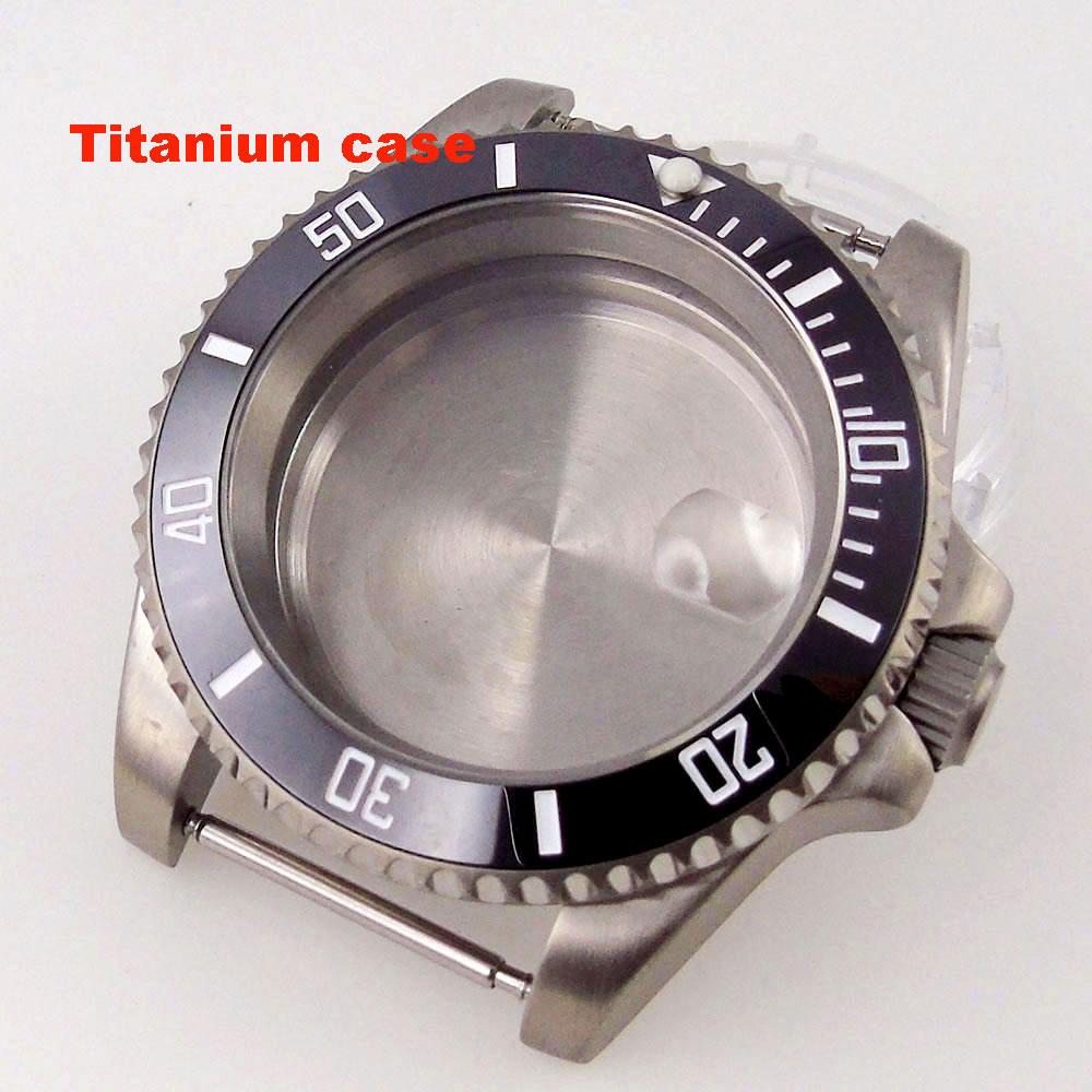 200m Waterproof Resistant Titanium Sub Watch Case 40mm for NH34 NH35 NH36 NH37 NH38 NH39 NH70 NH72 120Click Bezel