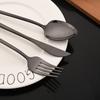 6Pcs/Set Silver Flatware Cutlery Set Stainless Steel Knife Dessert Fork Spoon Tableware Set Festival Kitchen Dinnerware Gift