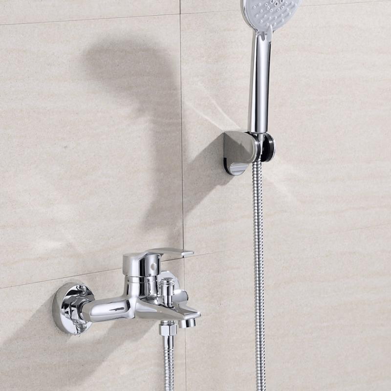 TLXT Wall-Mounted Bathtub Shower F Faucet Set