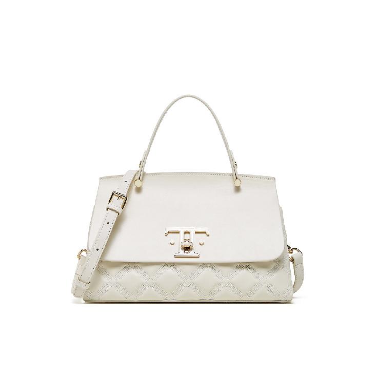 

Fashion Quilted Single Shoulder Women s Bag Versatile Genuine Leather Crossbody Bag Simple Commuter Handbag New Trendy Large Capacity Bag бежевий