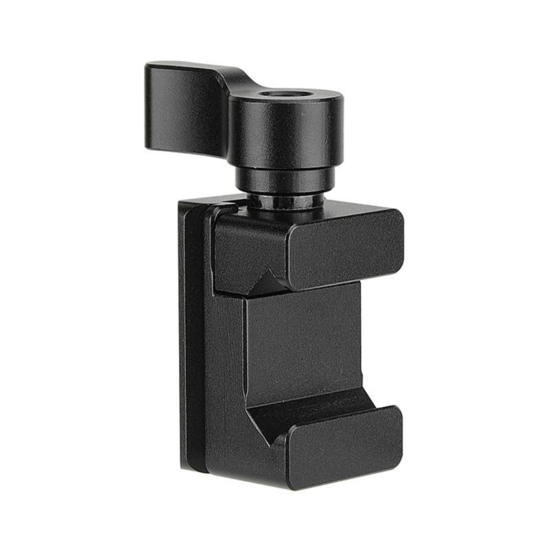 Aluminum Alloy Standard Quick Release Tube Clamp Feature 1/4 and 3/8 Threaded Holes for Various Use in Studios