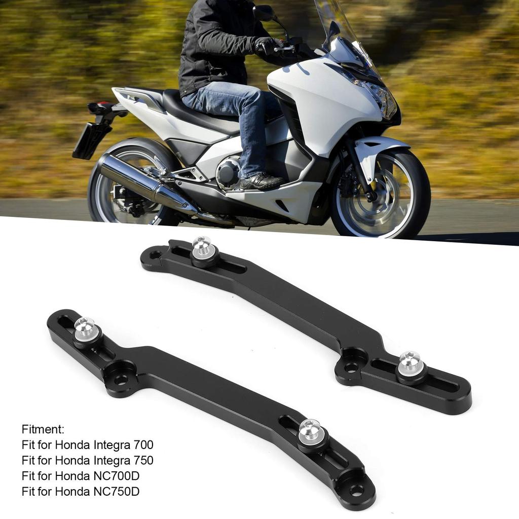 1 Pair 12-52mm/0.5-2in Motorcycle Windscreen Adjuster CNC Aluminum Alloy for Integra 700/750 NC700D NC750D Rain Guard Tool Rain Guard Tool