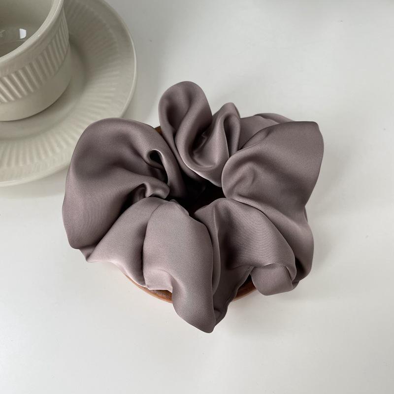Luxury Satin Hair Tie: High-End French Design, Korean Leather Style