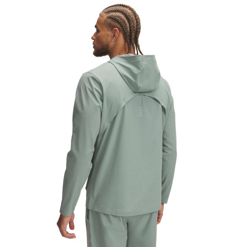 Under Armour Storm SS25 Logo Woven Hooded Jacket Men Jacket Green 1376794-348
