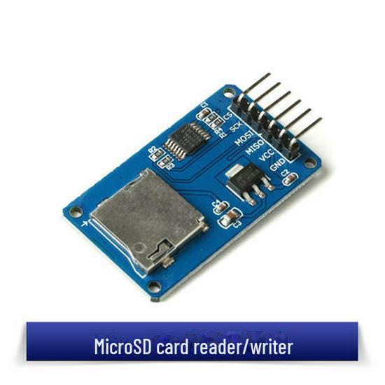 Micro SD/TF Card Reader-Writer Module with SPI Interface & Level Conversion