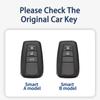 Zinc Alloy Cowhide Car Remote Key Case Fob for Toyota Prius Camry Corolla CHR C-HR RAV4 Land Cruiser Prado Keychain Accessories