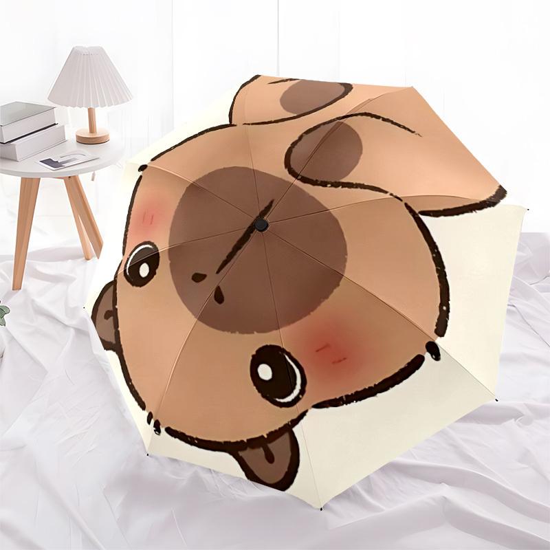 1pc Capybara Automatic Open/Close Umbrella, Portable Folding umbrella for Everyday Use y250826060