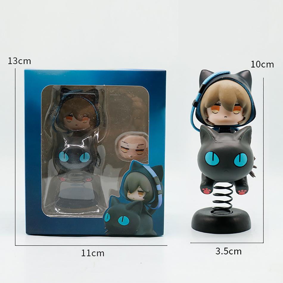 Game Arknights Phantom Figure Anime Figure 10cm Q Version Action Figurine Model Collectible Desk Car Ornaments Decoration Toy