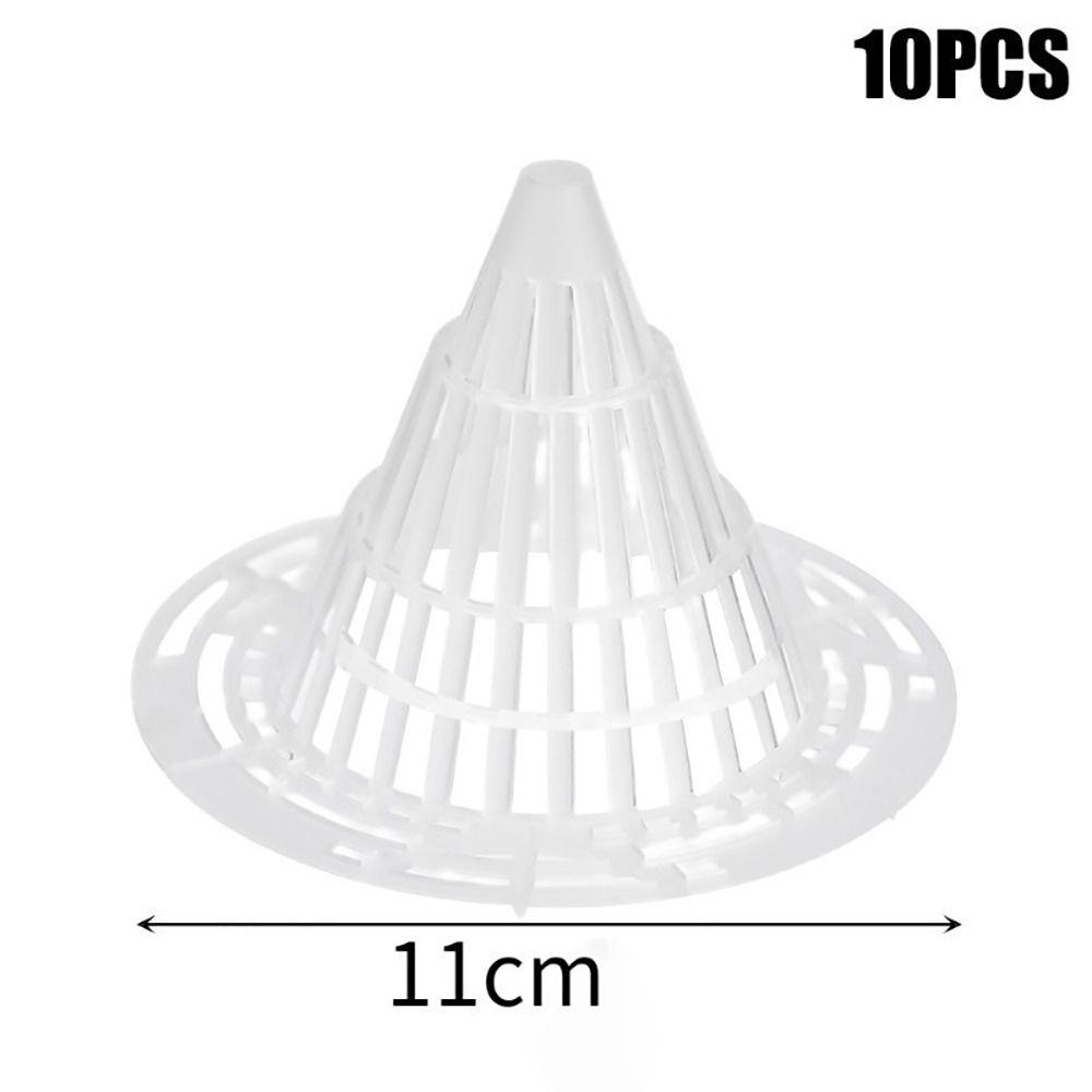 10Pcs Bonsai Hole Mesh Cup Prevent Soil Loss Leakproof Flower Pot Bottom Net Pot Bottom Breathable Conical Breathable Mat
