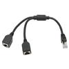RJ45 Ethernet Adapter Cable Extension 1 To 2 Port Excellent Connection Transmission Good Signal