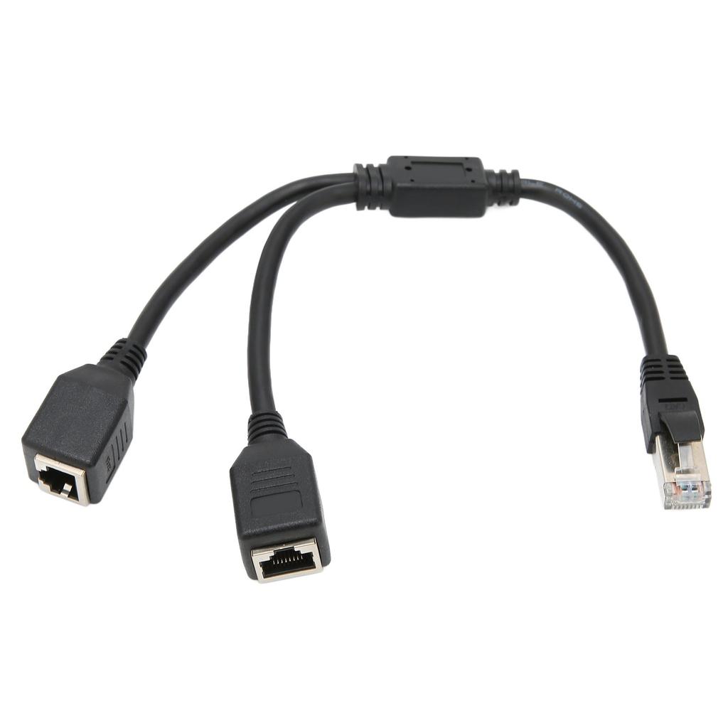 RJ45 Ethernet Adapter Cable Extension 1 To 2 Port Excellent Connection Transmission Good Signal
