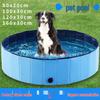Durable Foldable Dog Bath & Play Pool - Thick, Wear-Resistant, Non-Inflatable Design