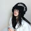 Korean Retro Bow Slouchy Knit Beanie with Ear Protection for Women