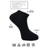 Bamboo Men's Booties Black Socks Seamless Pack Of 6