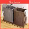 Cotton Collapsible Laundry Basket For Home Bedroom Dorm Room Storage